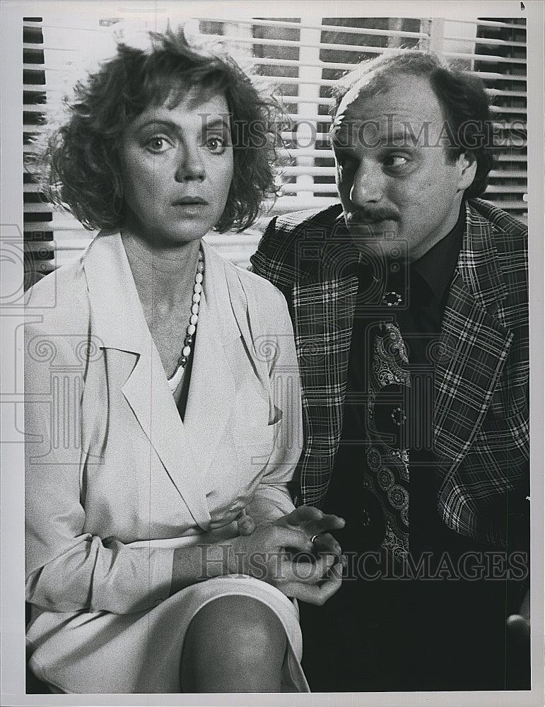 1988 Press Photo Actors Dennis Franz &amp; Peter Jurasik in &quot;Beverly Hills Buntz&quot;- Historic Images