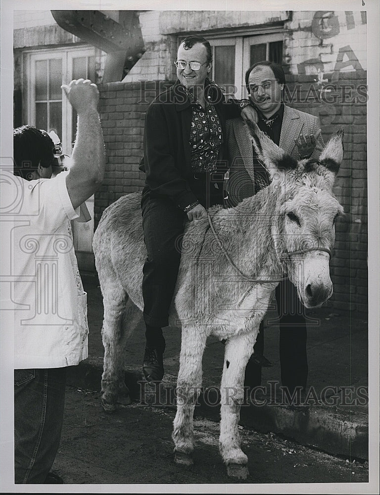 1988 Press Photo Actors Dennis Franz &amp; Peter Jurasik in &quot;Beverly Hills Buntz&quot;- Historic Images