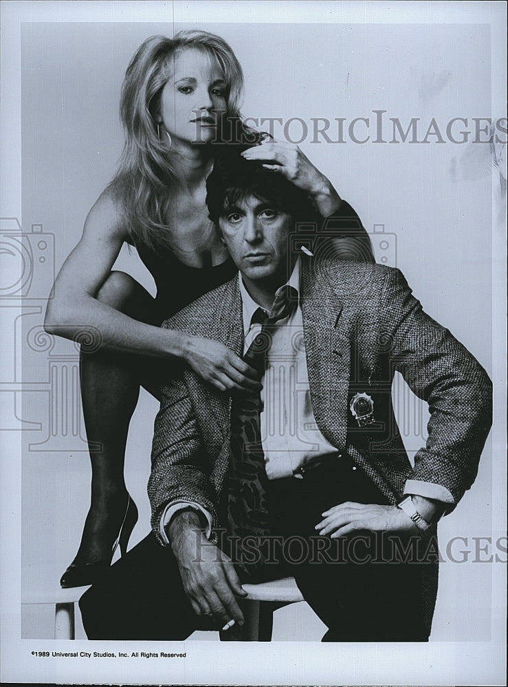 1989 Press Photo Ellen Barkin, Al Pacino &quot;Sea of Love&quot;- Historic Images