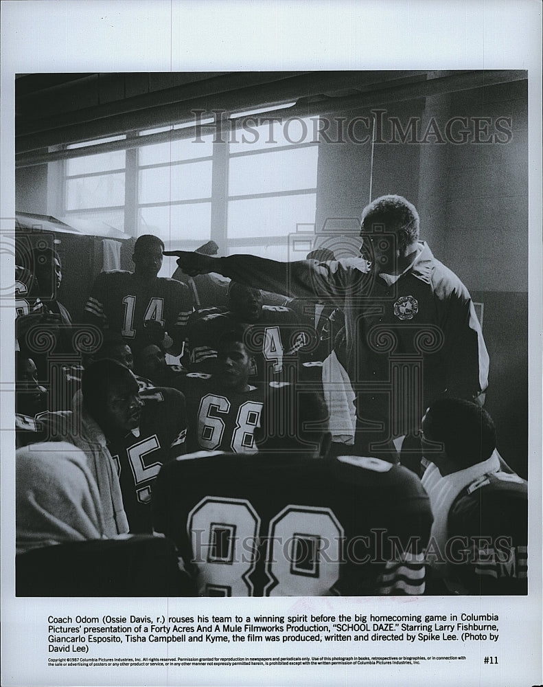 1987 Press Photo Ossie Davis in &quot;School Daze&quot;- Historic Images