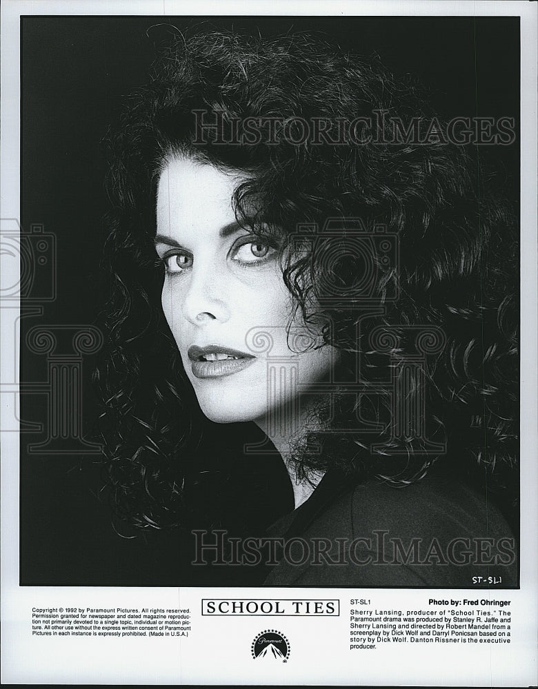 1992 Press Photo Sherry Lansing, Producer of &quot;School Ties&quot; - Historic Images