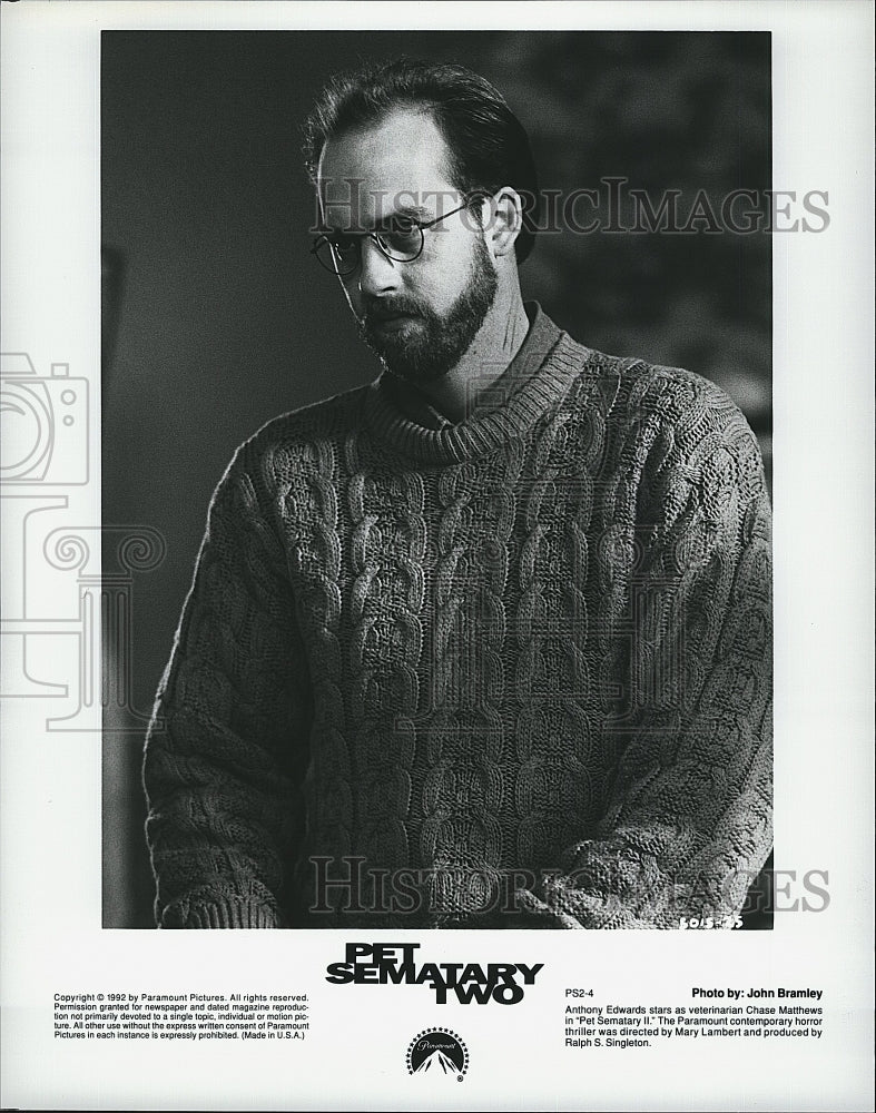 1996 Press Photo Anthony Edward as Vet.Chase Matthews in &quot;Pet Sematary Two&quot;.- Historic Images