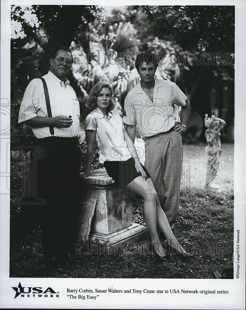 Press Photo Barry Corbin Susan Walters and Tony Crane in &quot;The Big Easy&quot;- Historic Images