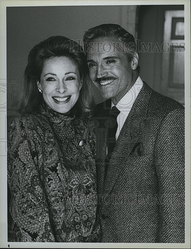 1986 Press Photo Hal Linden, Camilla Sparv &quot;Blacke&#39;s Magic&quot;- Historic Images