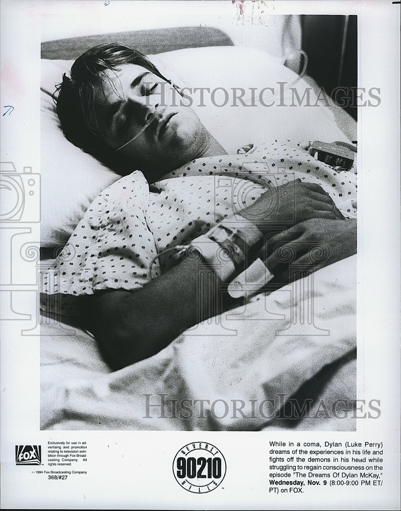 1994 Press Photo Actor Luke Perry In "Beverly Hills 90210" - Historic Images