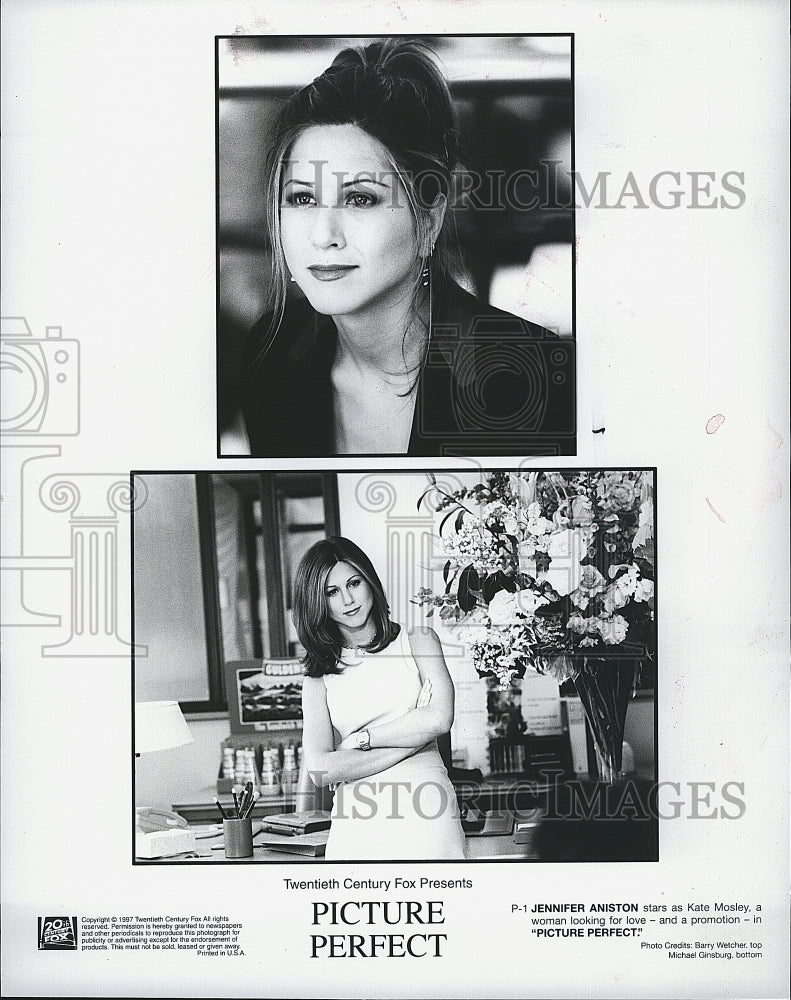 1997 Press Photo Jennifer Aniston in &quot;Picture Perfect&quot;- Historic Images