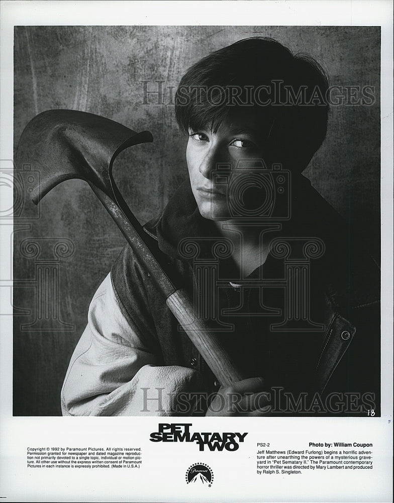 1996 Press Photo Edward Furlong as Jeff Matthews in &quot;Pet Sematary II&quot;.- Historic Images