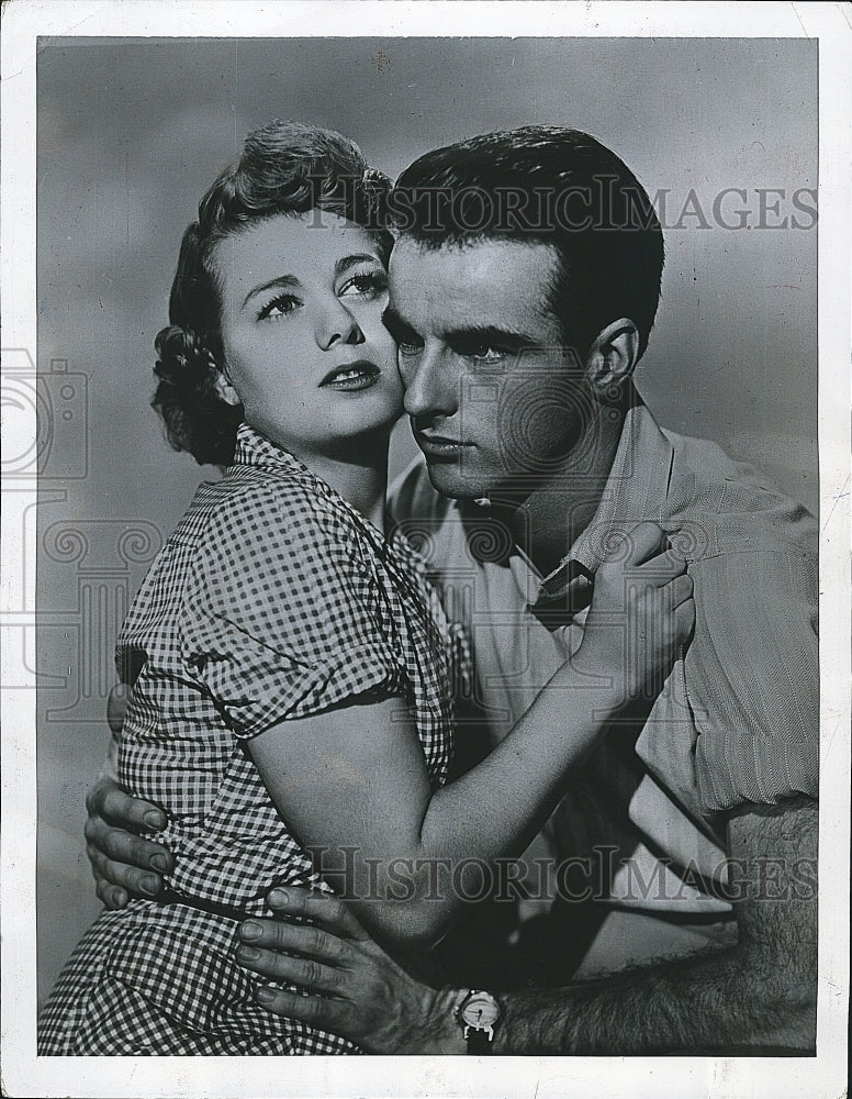 1952 Press Photo Shelly Winters and Montgomery Cliff in &quot;A Place in the Sun&quot;- Historic Images