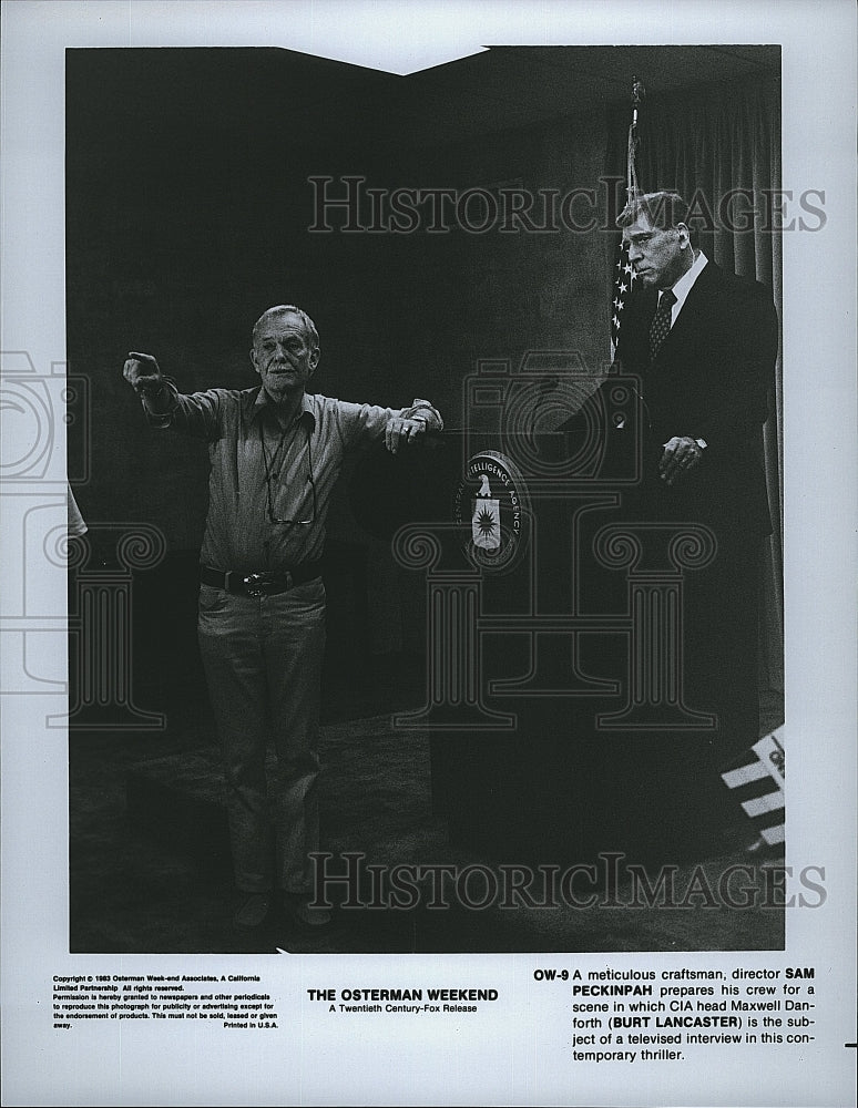 1983 Press Photo Actor Burt Lancaster In &quot;The Osterman Weekend&quot;- Historic Images