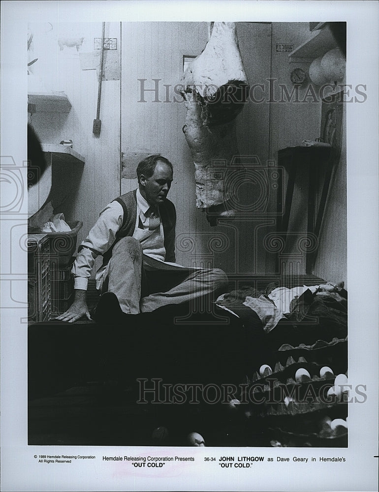 1989 Press Photo Actor John Lithgow As Dave Geary In &quot;Out Cold&quot;- Historic Images