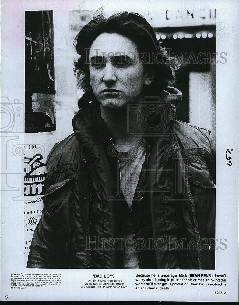 1993 Press Photo Sean Penn in &quot;Bad Boys&quot;- Historic Images