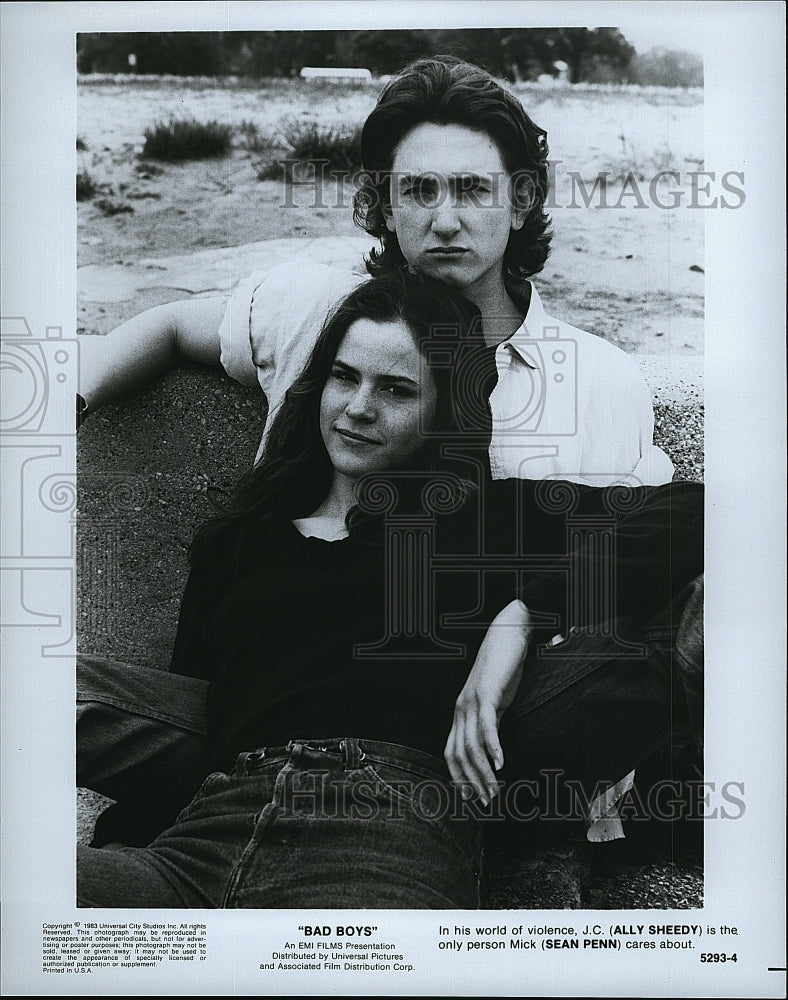 1983 Press Photo Ally Sheedy and Sean Penn in &quot;Bad Boys&quot;- Historic Images