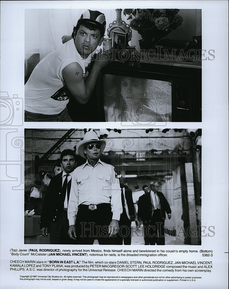 1987 Press Photo Actor Paul Rodriguez In &quot;Born In East LA&quot;- Historic Images