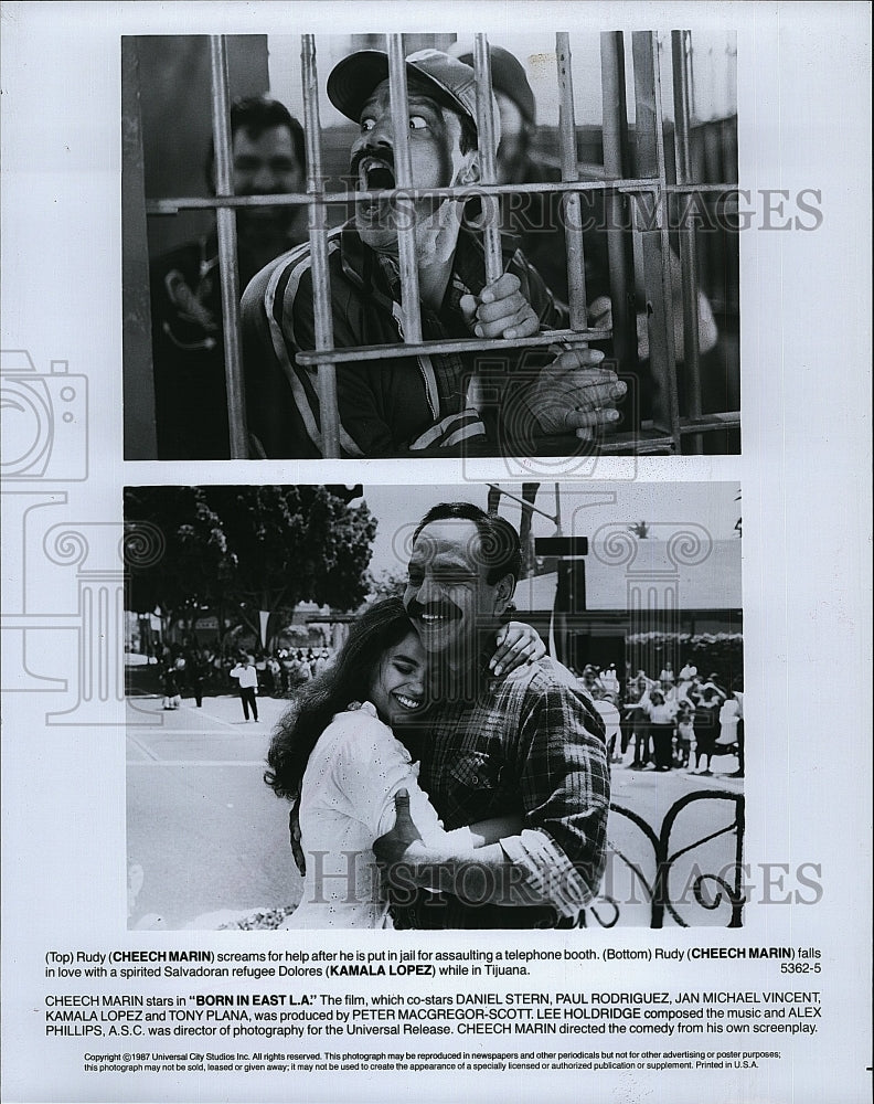 1987 Press Photo Actor Cheech Marin In &quot;Born In East LA&quot;- Historic Images