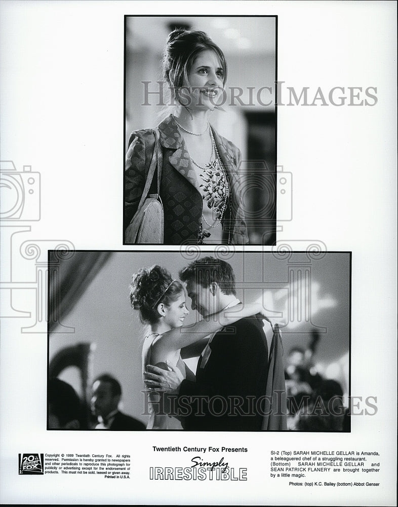 1999 Press Photo Sarah Michelle Gellar in &quot;Simply Irresistible&quot;- Historic Images