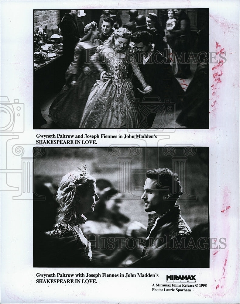 1998 Press Photo Actress Gwyneth Paltrow In &quot;Shakespeare In Love&quot; - Historic Images