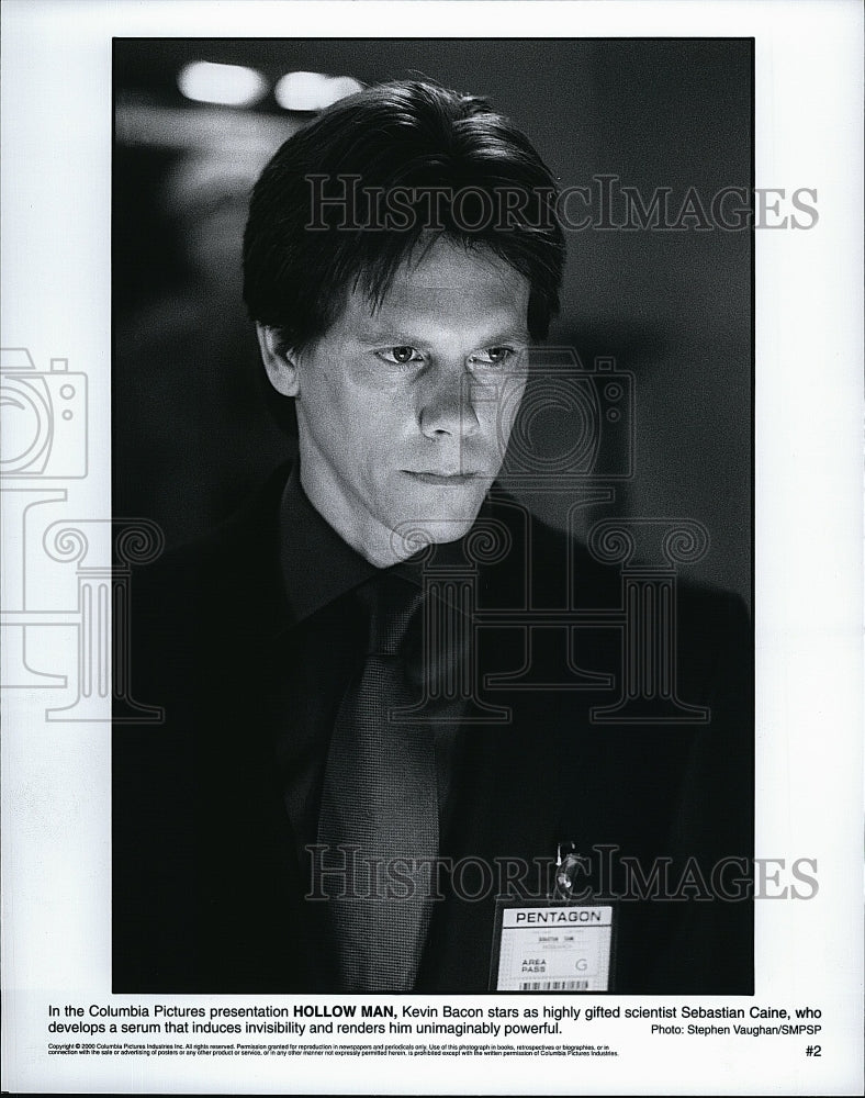 2000 Press Photo Kevin Bacon in &quot;Hollow Man&quot;- Historic Images