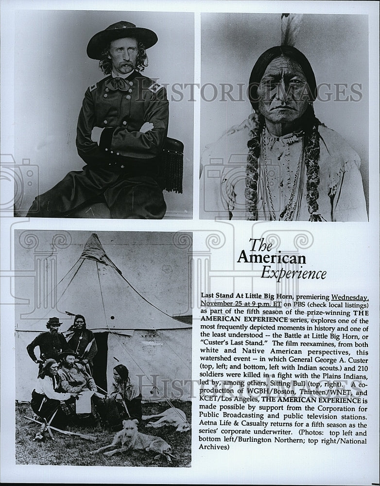 Press Photo Documentary Film The American Experience on Indians - Historic Images