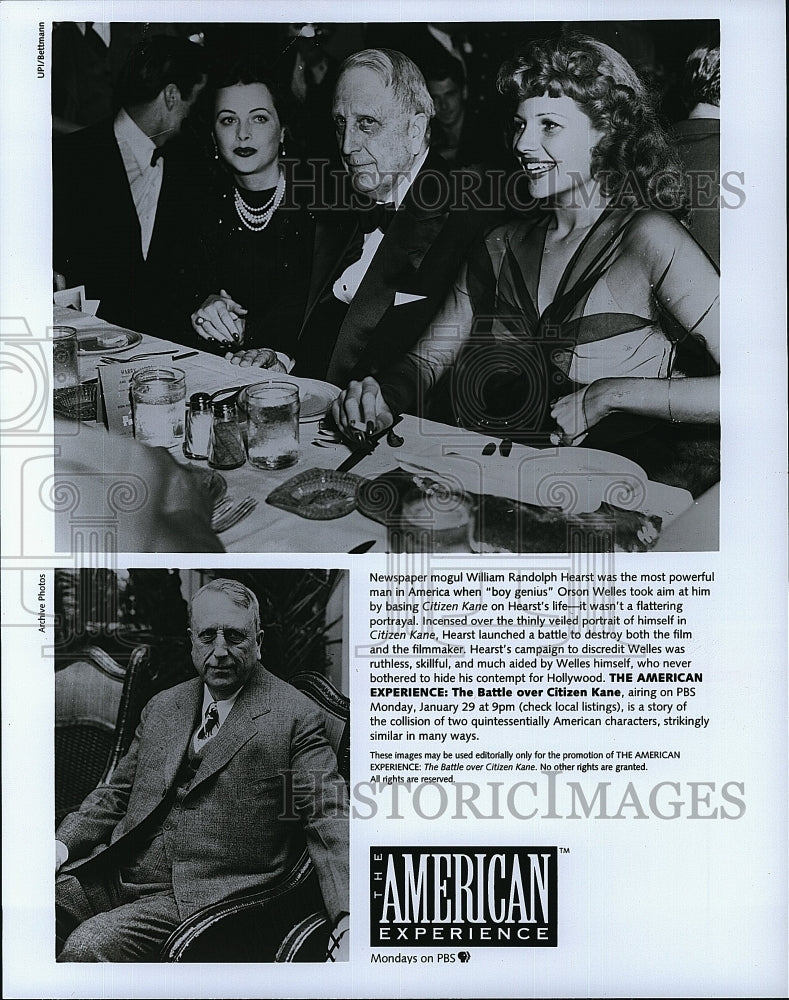 1995 Press Photo "The American Experience: The Battle Over Citizen Kane"