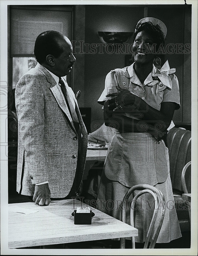 1986 Press Photo Sherman Hemsley and Paula Kelly in Amen- Historic Images