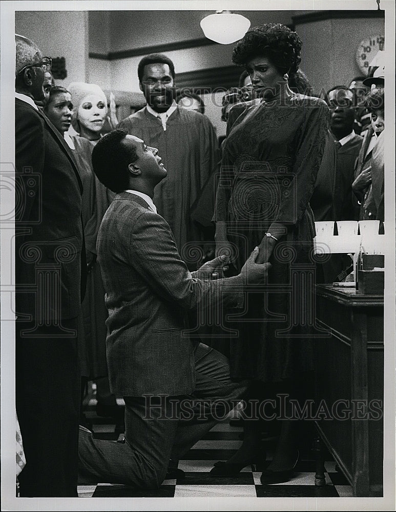 1989 Press Photo Clifton Davis and Anna Maria Horsford in Amen- Historic Images