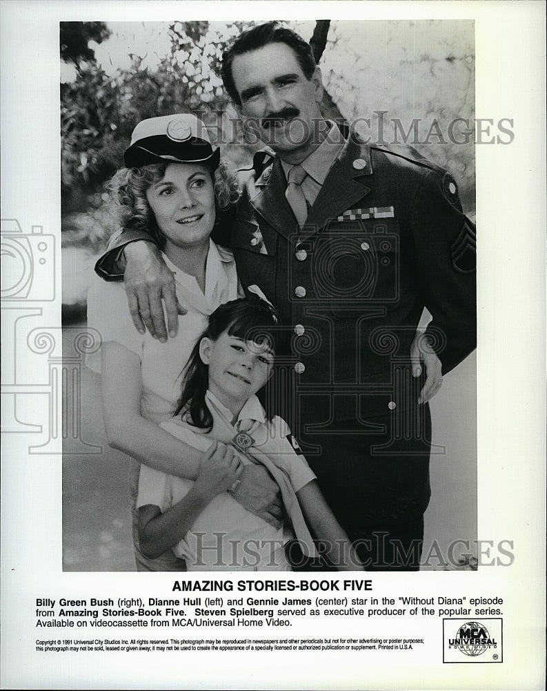 Press Photo Actors Billy Green Bush, Dianne Hull and Gennie James in Amazing Sto- Historic Images