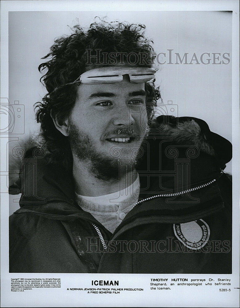 1984 Press Photo Actor Timothy Hutton in &quot;Iceman&quot;- Historic Images