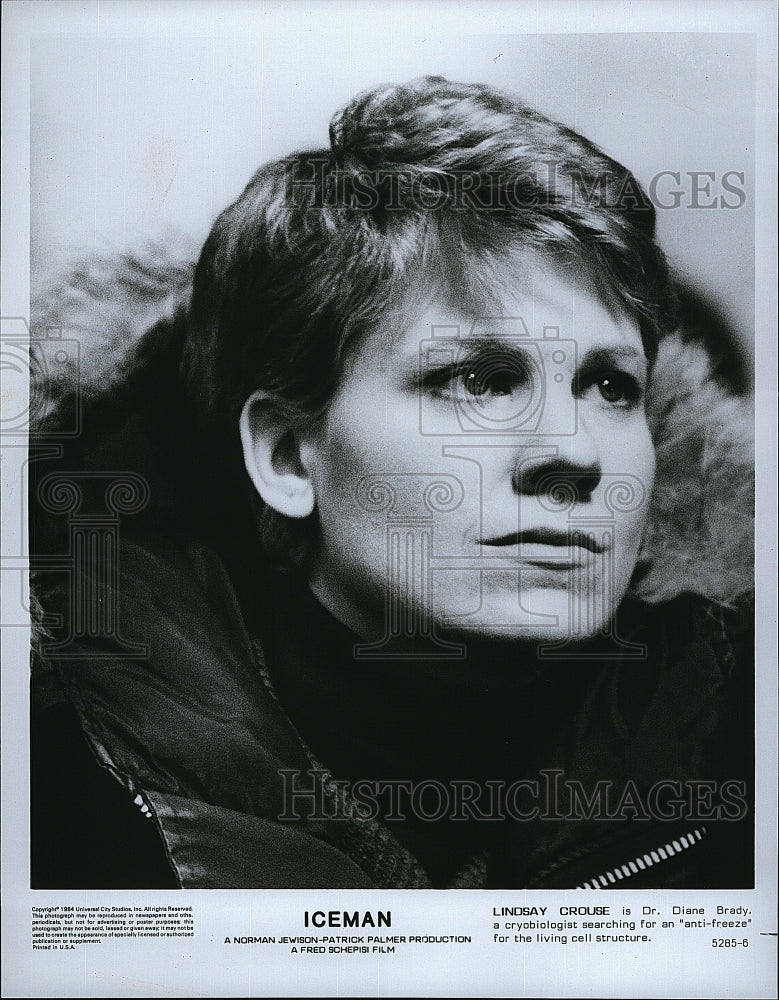 1984 Press Photo Actress Lindsay Crouse in &quot;Iceman&quot;- Historic Images