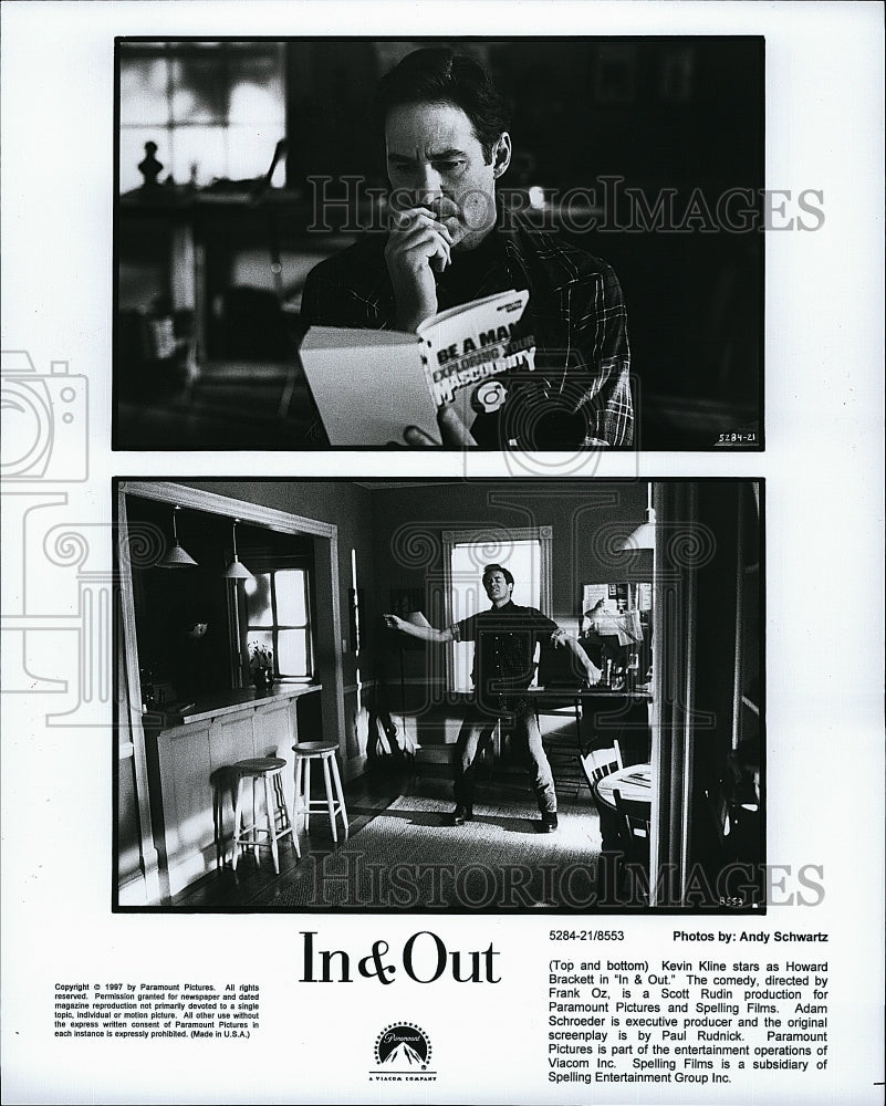 1997 Press Photo Kevin Kline &quot;In and Out&quot;- Historic Images