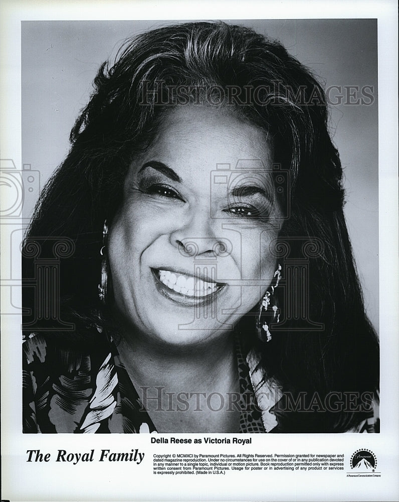 1991 Press Photo Della Reese as Victoria Royal in &quot;The Royal Family&quot;- Historic Images