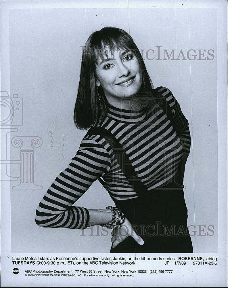 1989 Press Photo  &quot;Roseanne&quot; starring Laurie Metcalf- Historic Images