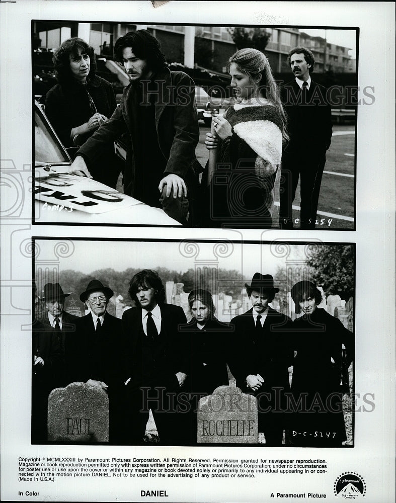 1983 Press Photo Timothy Hutton Ellen Barkin and Maria Tucci in &quot;Daniel&quot;- Historic Images