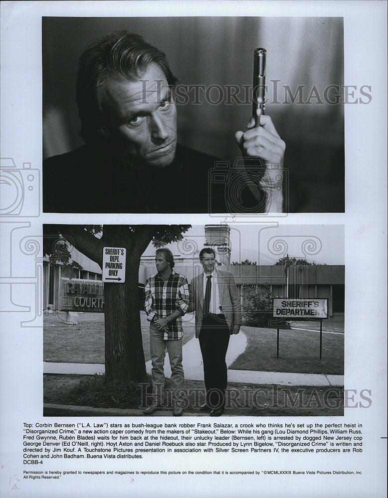 1989 Press Photo Corbin Bernsen in &quot;Disorganized Crime&quot;- Historic Images