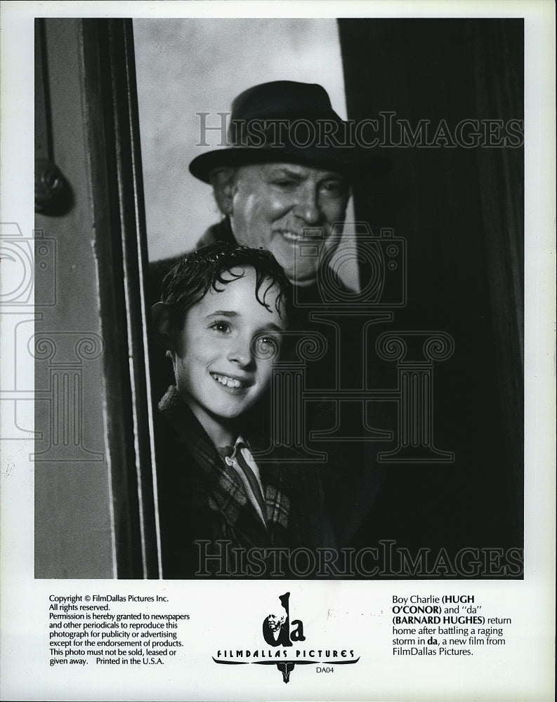 1988 Press Photo &quot;Da&quot; Hugh O&#39;Connor &amp; Barnard Hughes- Historic Images