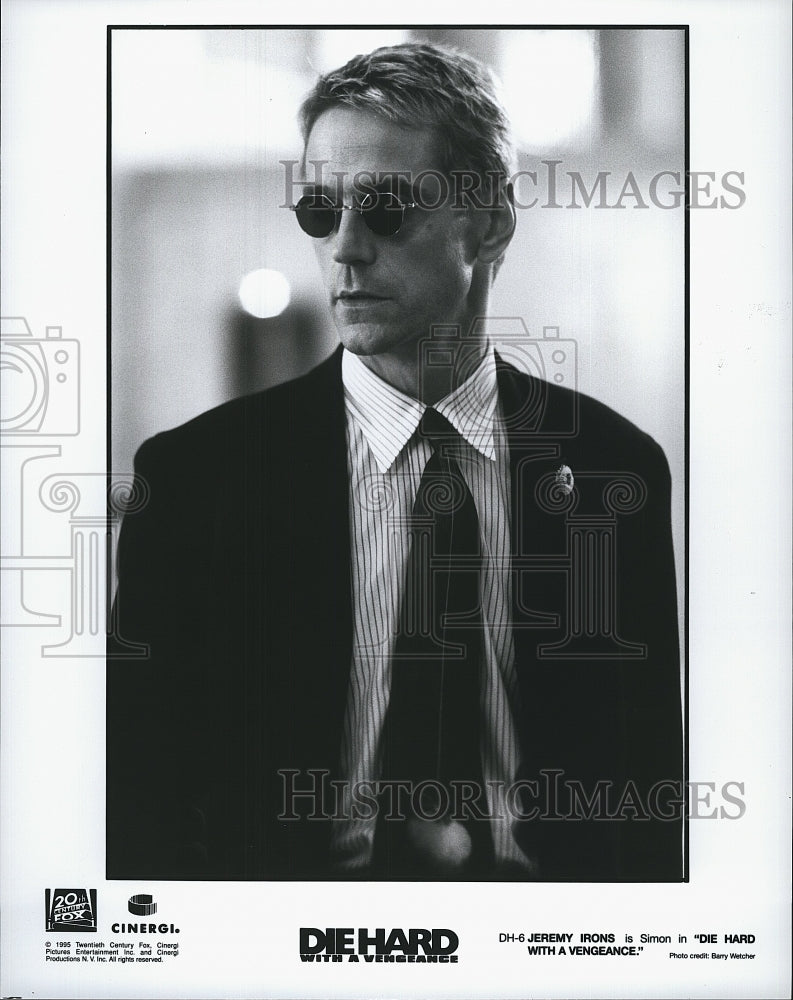 1985 Press Photo &quot;Die Hard with a Vengeance&quot; Jeremy Irons- Historic Images