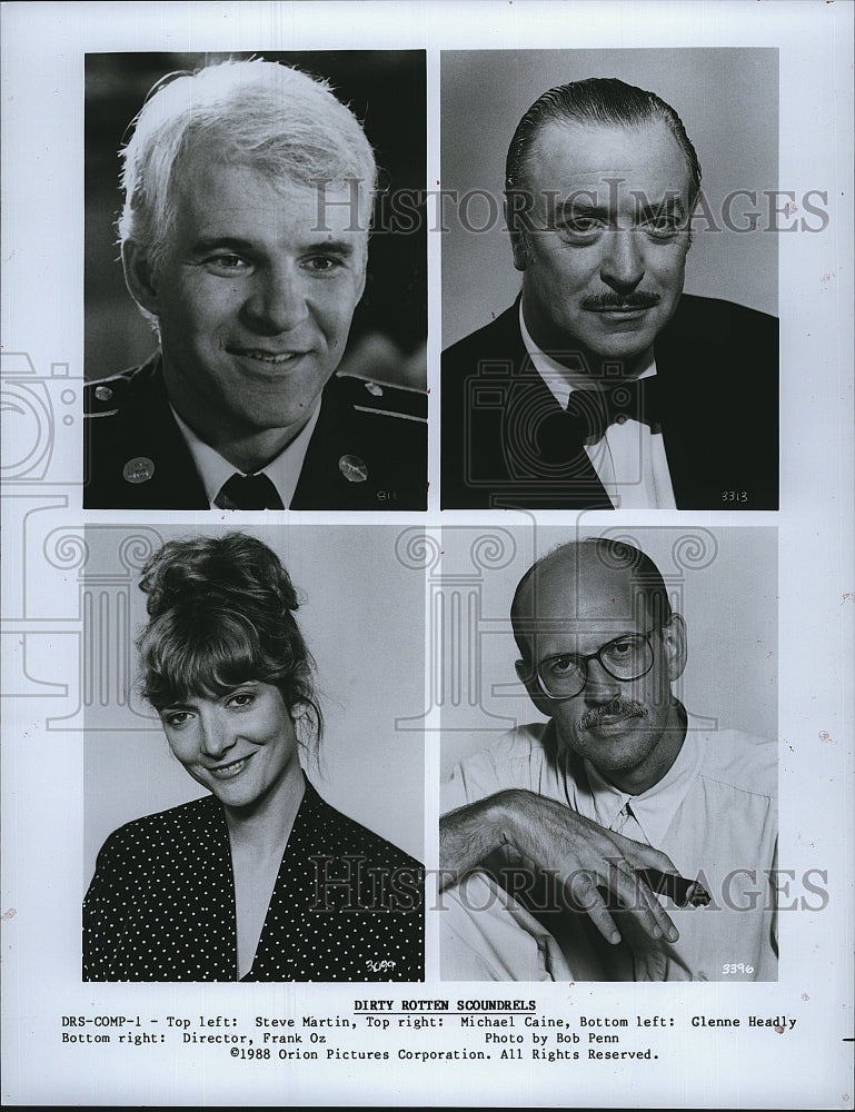 1988 Press Photo &quot;Dirty Rotten Scoundrels&quot; Michael Caine, Steve Martin- Historic Images