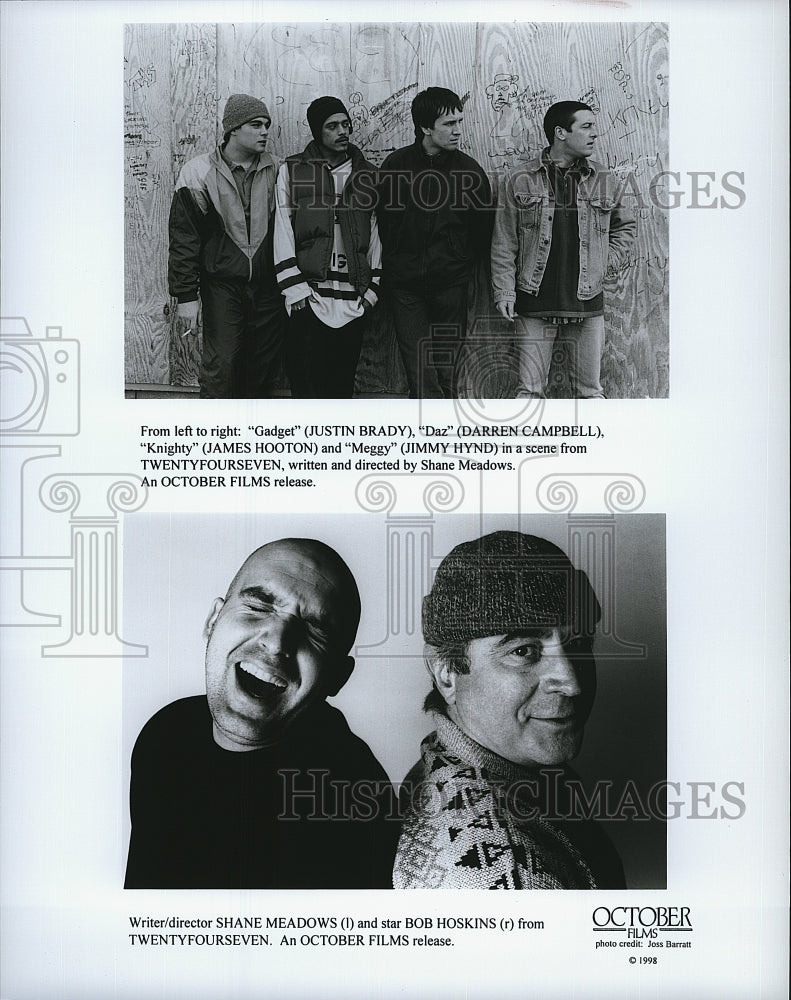 1998 Press Photo Justin Brady Darren Campbell James Hooton Jimmy Hynd Actor- Historic Images