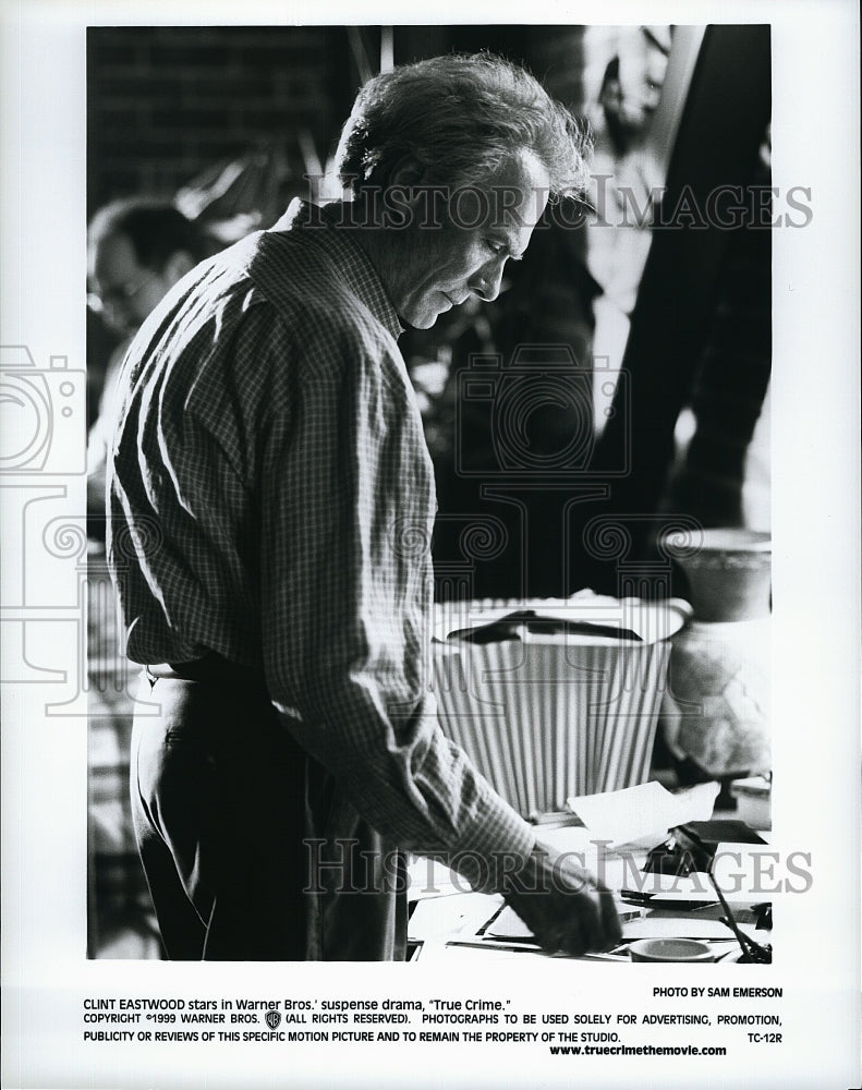 1999 Press Photo  &quot;True Crime&quot; Clint Eastwood stars- Historic Images