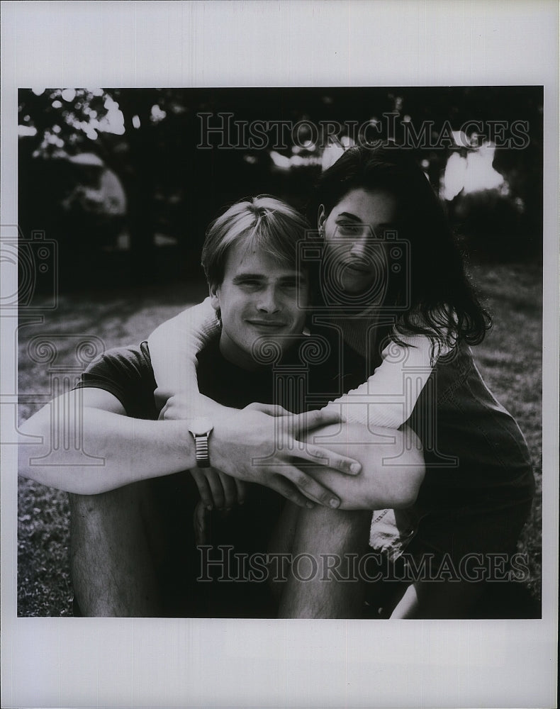 1996 Press Photo  &quot;The Halfback of Notre Dame&quot; Emmanuel  Vaugier &amp; Gabriel Hogan- Historic Images