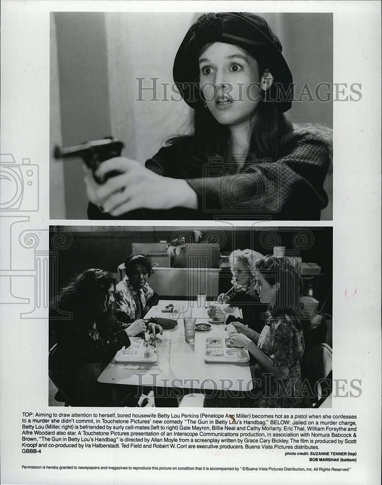 1992 Press Photo  &quot;The Gun in BettyLous Handbag&quot; Eric Thal,Pennelope Ann Miller- Historic Images