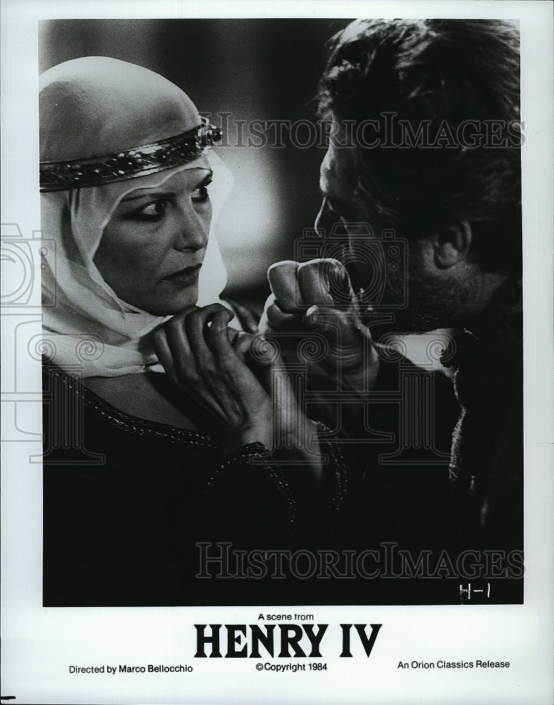 1984 Press Photo Henry IV Marcello Mastrolanni Claudia Cardinale- Historic Images