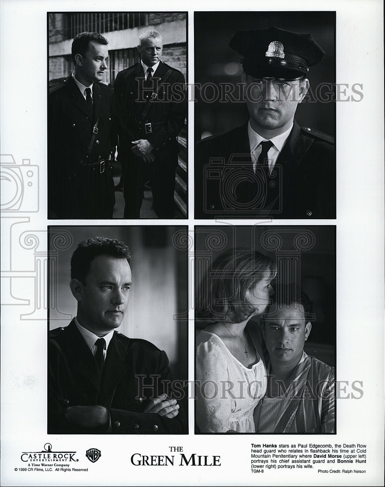 1999 Press Photo Tom Hanks American Actor David Moore Bonnie Hunt Green Mile - Historic Images