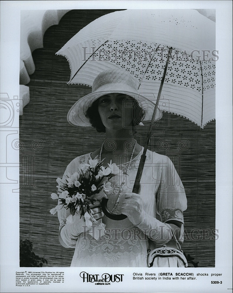 1983 Press Photo Heat and Dust Greta Scacchi- Historic Images