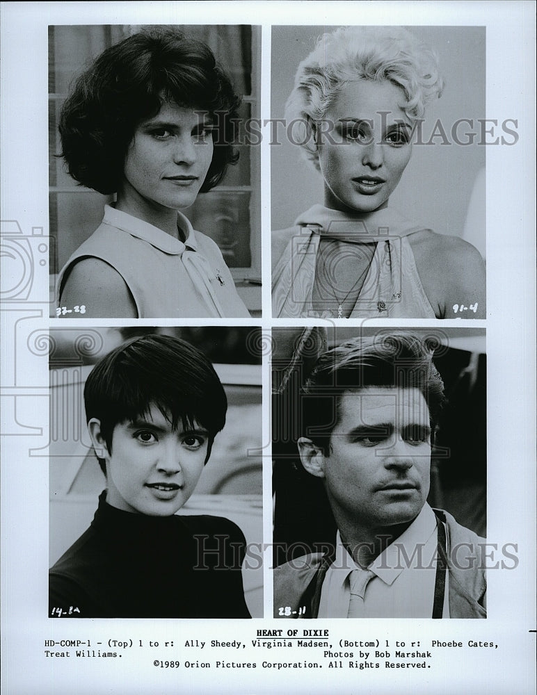 1989 Press Photo Ally Sheedy Virginia Madsen Phoebe Cates Treat Williams Actor- Historic Images