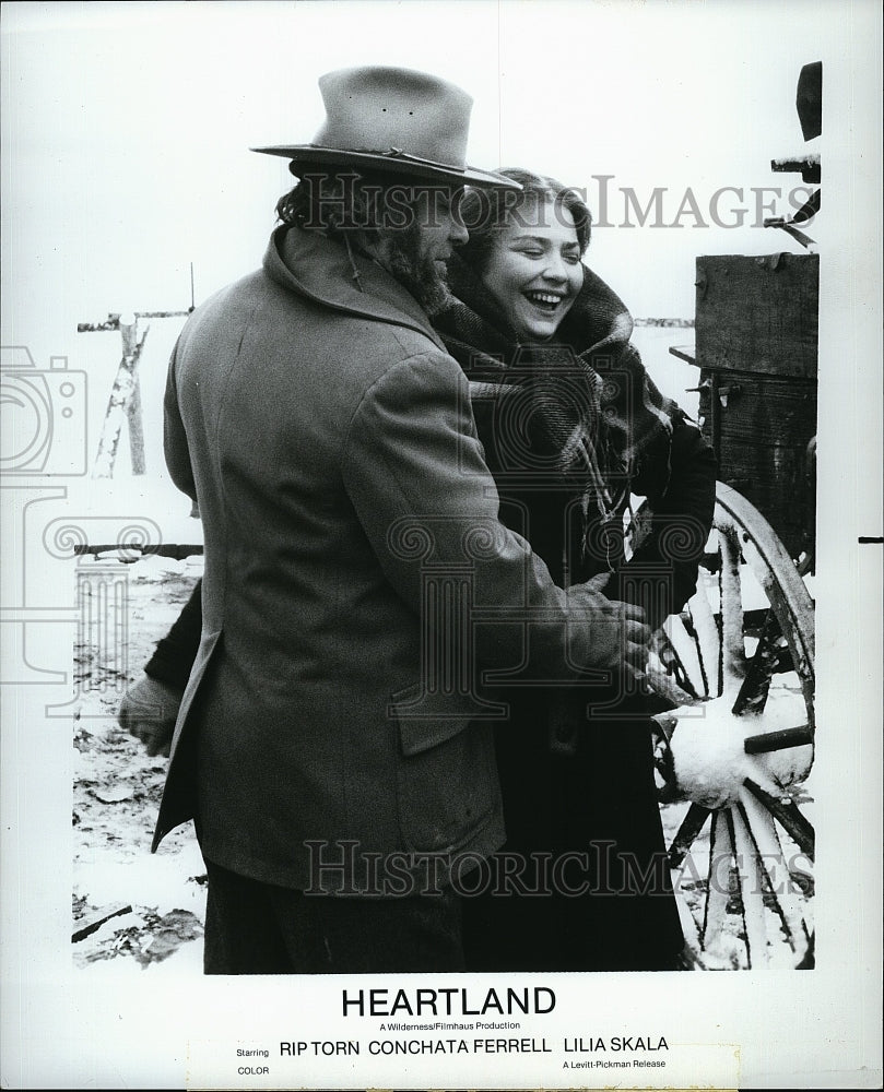 1979 Press Photo Rip Torn Actor Conchata Ferrell Actress Heartland Movie Film- Historic Images