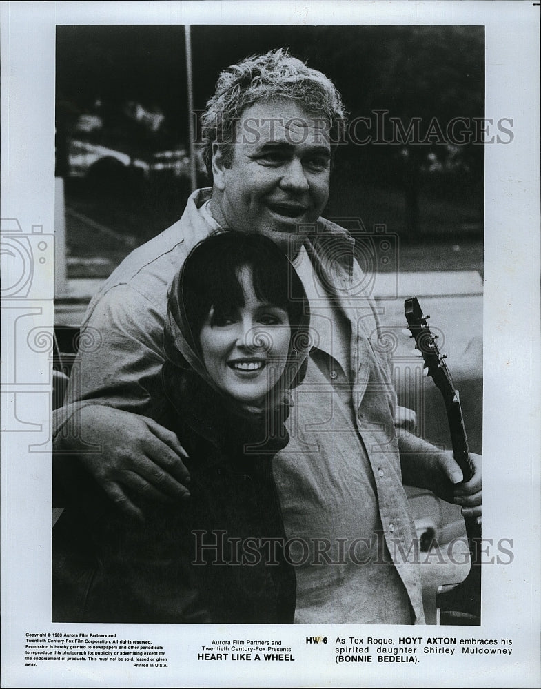 1983 Press Photo Hoyt Axton Actor Bonnie Bedelia Actress Heart Like Wheel Film- Historic Images