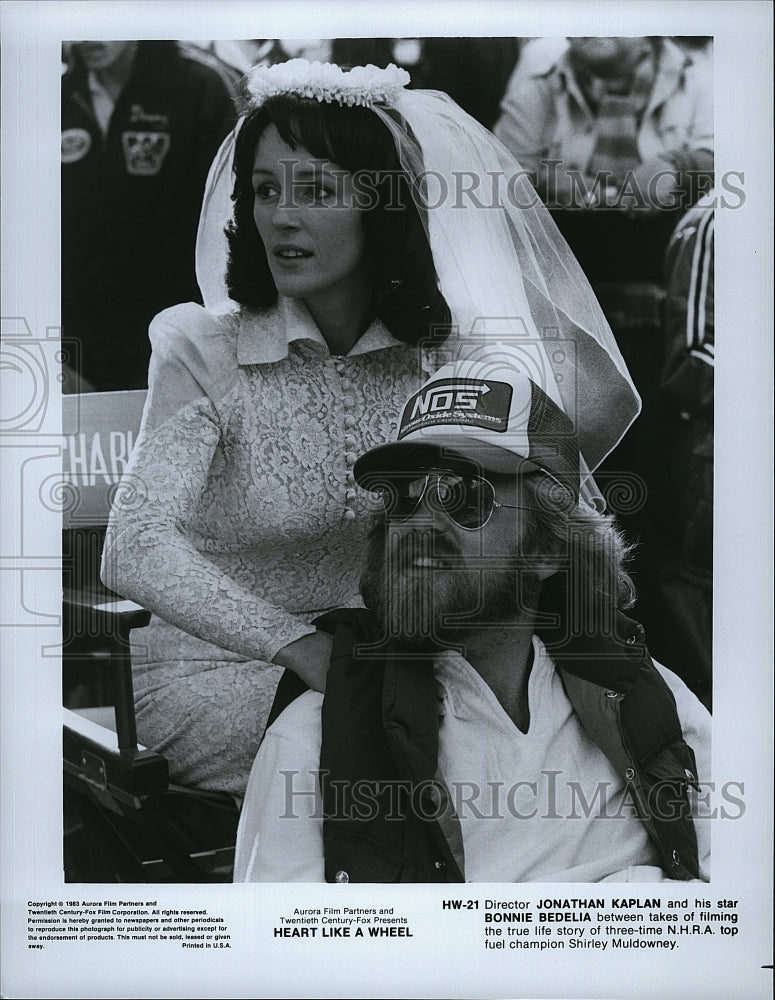 1983 Press Photo Jonathan Kaplan Director Bonnie Bedelia Heart Like Wheel Film- Historic Images