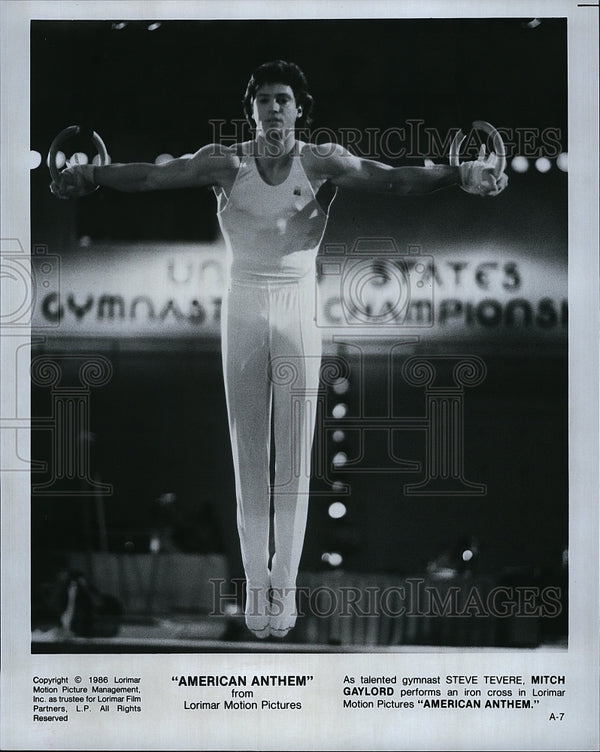 1986 Press Photo Mitch Gaylord Stars In 