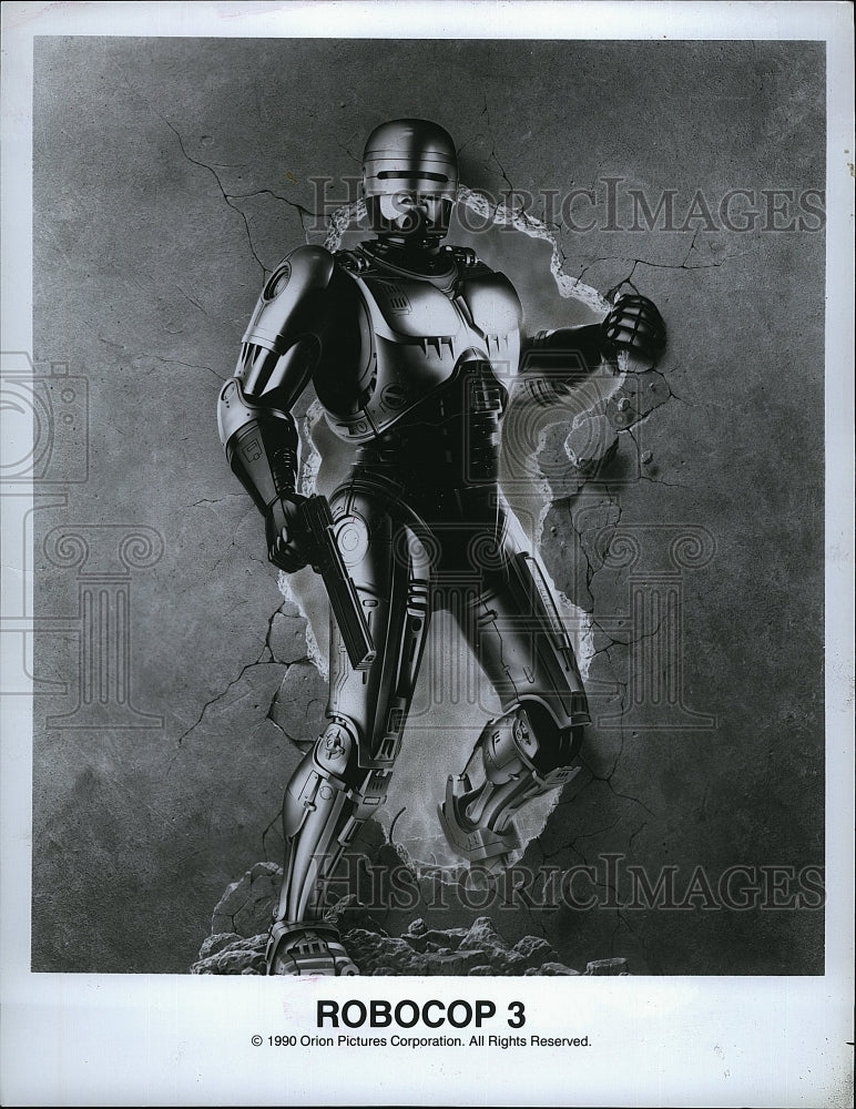 1990 Press Photo Movie Poster For Robocop 3- Historic Images