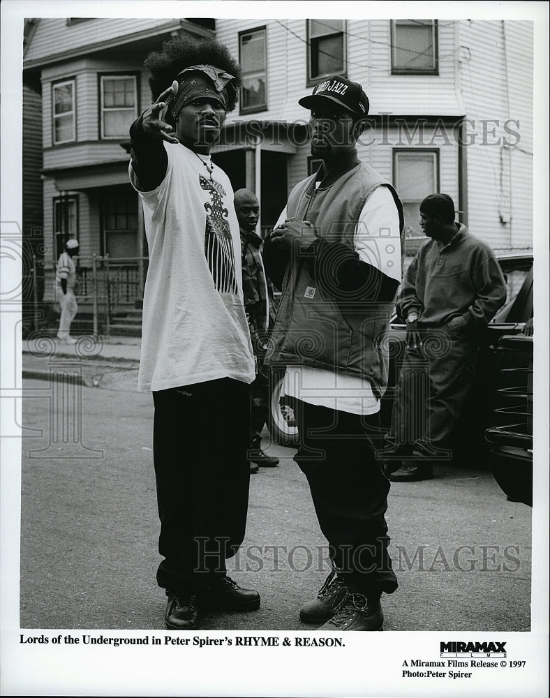 1997 Press Photo &quot;Rhyme and Reason&quot; starring &quot;Lords of the Underground&quot;- Historic Images